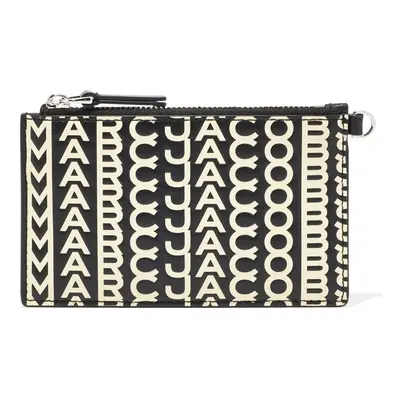 MARC JACOBS - The Monogram Leather Top Zip Wristlet Wallet