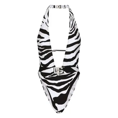 DOLCE & GABBANA - Zebra Printed One-piece Swimsuit