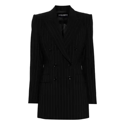 DOLCE & GABBANA - Pinstripe Wool Blazer Jacket