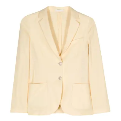 CIRCOLO - Linen And Cotton Blend Single-breasted Jacket