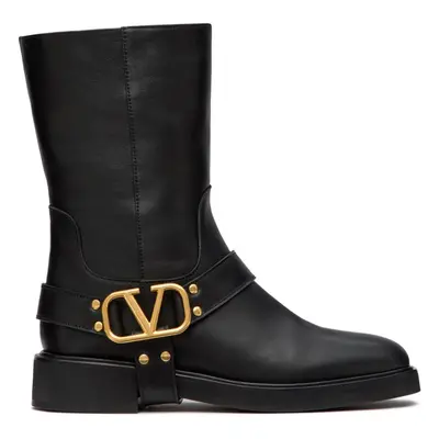 VALENTINO GARAVANI - Vlogo Signature Leather Boots