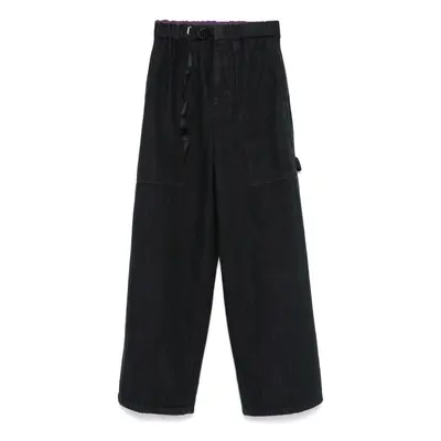 WHITE SAND - Cotton Cargo Trousers