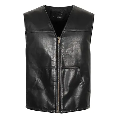 PRADA - Logo Leather Vest