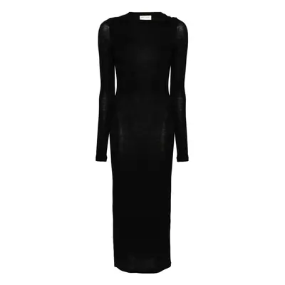 SAINT LAURENT - Wool Blend Long Pencil Dress