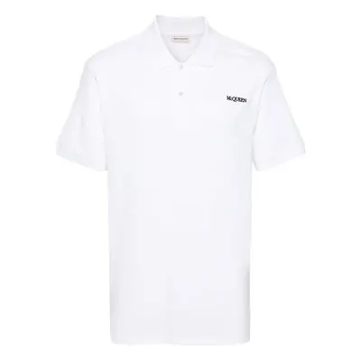 ALEXANDER MCQUEEN - Logo Organic Cotton Polo Shirt