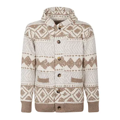 TOOCO - Ethnic Print Cardigan