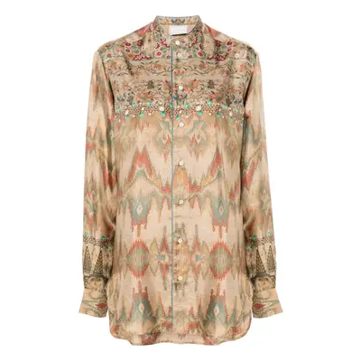 PIERRE-LOUIS MASCIA - Printed Silk Shirt