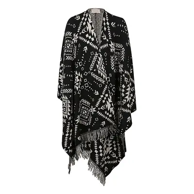 TOOCO - Ethnic Print Jacquard Cardigan