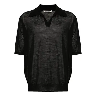 AURALEE - Wool And Silk Blend Polo Shirt