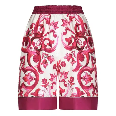 DOLCE & GABBANA - Majolica Print Silk Shorts