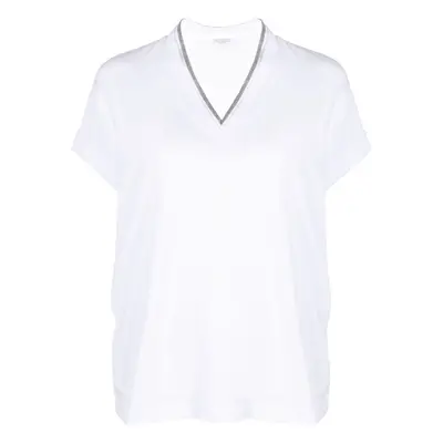 BRUNELLO CUCINELLI - V-neck Cotton T-shirt