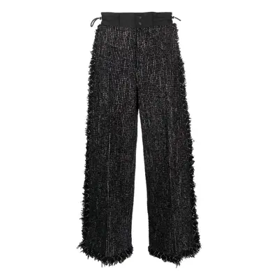 SACAI - Wide Leg Tweed Trousers