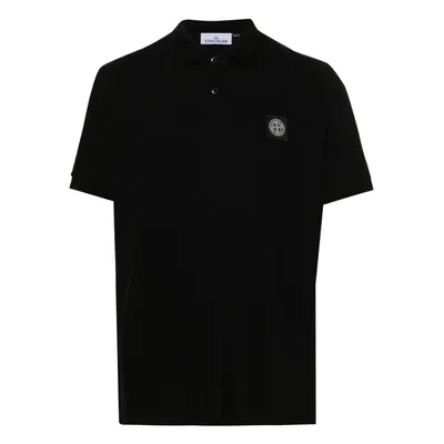 STONE ISLAND - Logo Cotton Polo Shirt