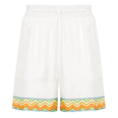 CASABLANCA - Drawstring Silk Shorts