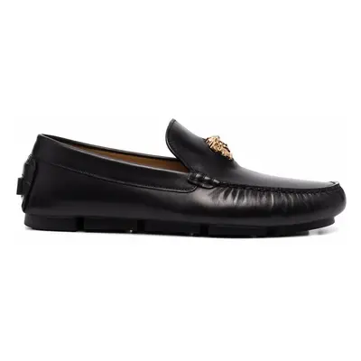 VERSACE - La Medusa Leather Driving Shoes