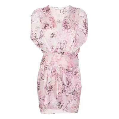 IRO - Floral Print Silk Short Dress