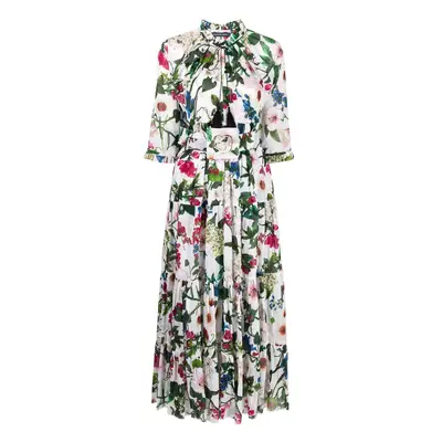 SAMANTHA SUNG - Floral Print Long Dress