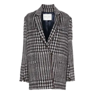 FORTE FORTE - Wool Checked Coat