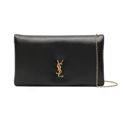 SAINT LAURENT - Monogram Leather Wallet On Chain