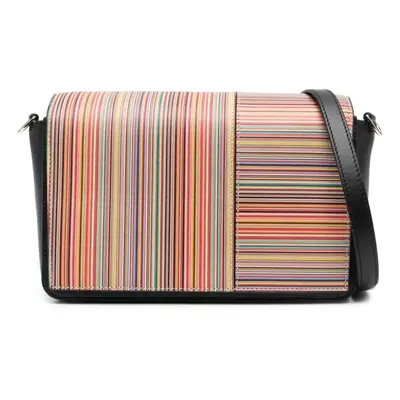 PAUL SMITH - Signature Stripe Leather Crossbody Bag