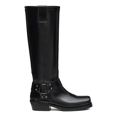 VALENTINO GARAVANI - Rockstud Leather Boots