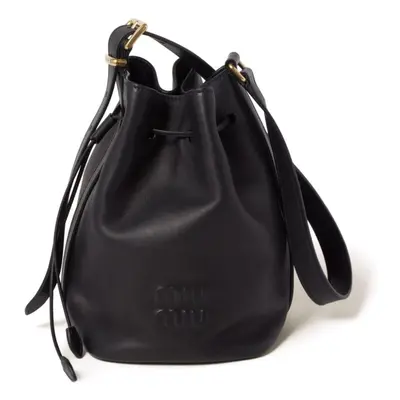 MIU MIU - Logo Leather Bucket Bag