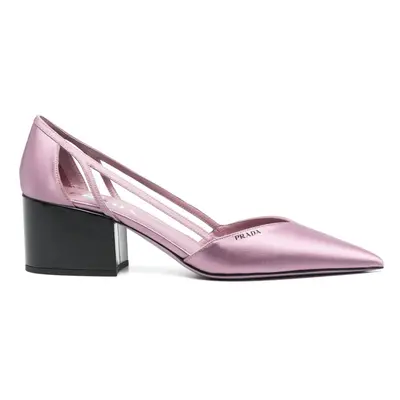 PRADA - Satin Cut-out Pumps