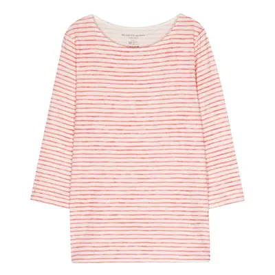 MAJESTIC - Striped Linen Blend Boat-neck T-shirt