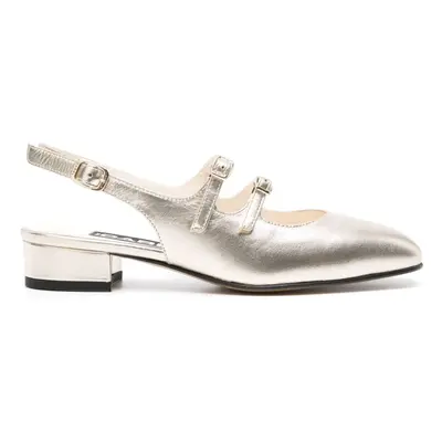 CAREL PARIS - Peche Metallic Leather Slingback Ballet Flats