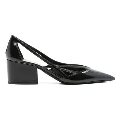 PRADA - Leather Cut-out Pumps