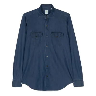 FINAMORE NAPOLI - Slim Fit Denim Shirt