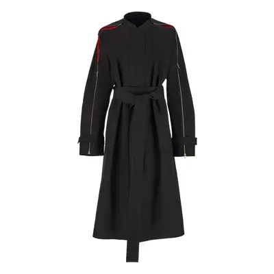 FERRAGAMO - Zip-detail Cotton Belted Trench Coat