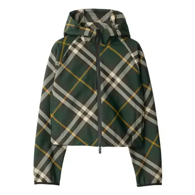 BURBERRY - Check Motif Hooded Jacket