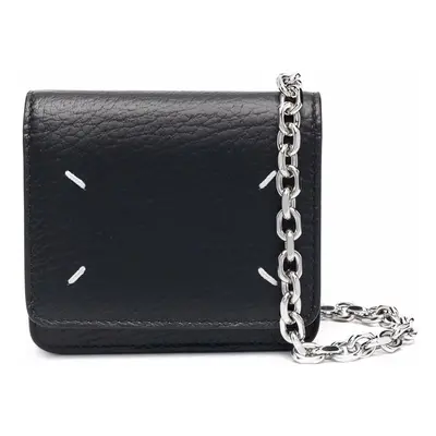 MAISON MARGIELA - Four Stitches Leather Wallet On Chain