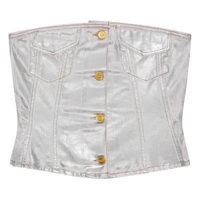 GANNI - Organic Cotton Denim Corset