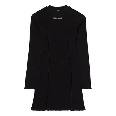 PALM ANGELS - Logo Rib Cotton Dress