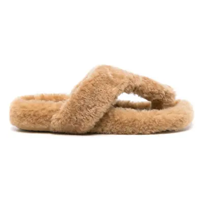 LOEWE - Faux Fur Slides Sandals