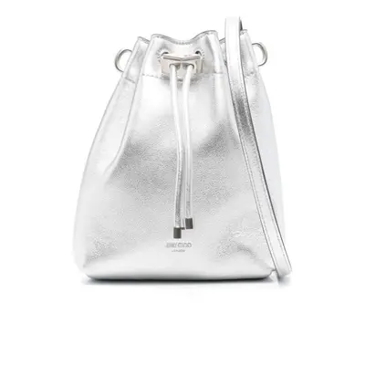 JIMMY CHOO - Bon Bon Metallic Leather Mini Bucket Bag