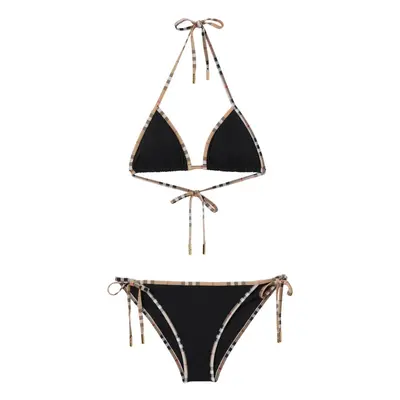 BURBERRY - Check Detail Triangle Bikini Set