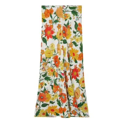 STELLA MCCARTNEY - Floral Print Midi Skirt