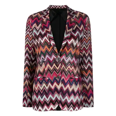 MISSONI - Zig Zag Pattern Single-breasted Blazer