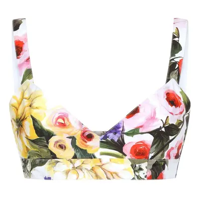 DOLCE & GABBANA - Giardino Printed Cotton Bra