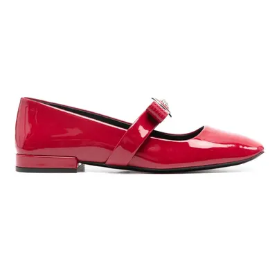 VERSACE - Gianni Ribbon Patent Leather Ballets