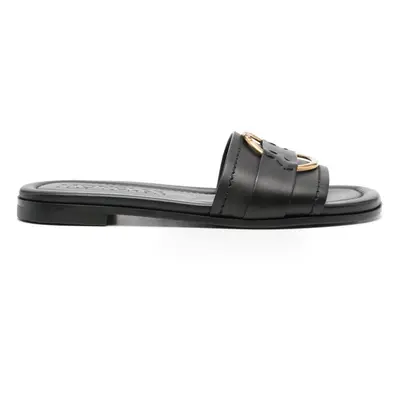 MONCLER - Bell Leather Flat Sandals