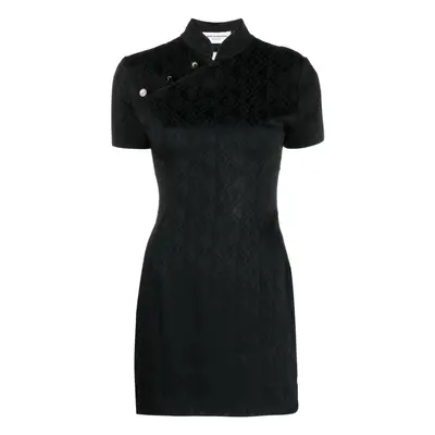 MARINE SERRE - Jacquard Viscose Short Dress