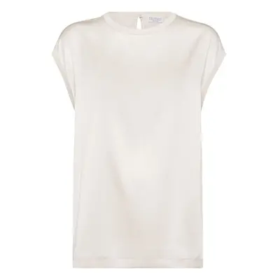 BRUNELLO CUCINELLI - Silk Top With Precious Details