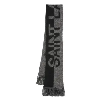 SAINT LAURENT - Wool Scarf With Logo