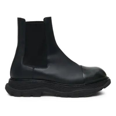 ALEXANDER MCQUEEN - Leather Chelsea Boots