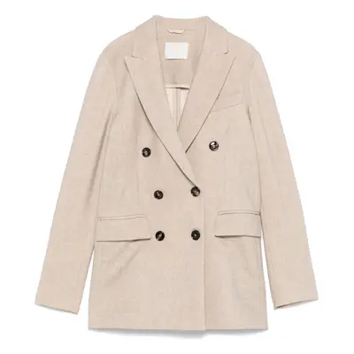 CIRCOLO - Cotton Double-breasted Jacket