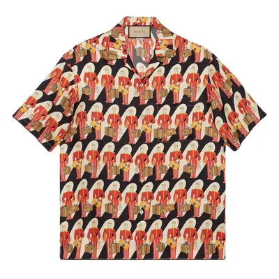 GUCCI - Printed Silk Twill Shirt